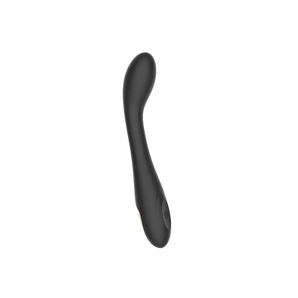 Spectrum Essentials Rechargeable Silicone G-Spot Vibrator - Black