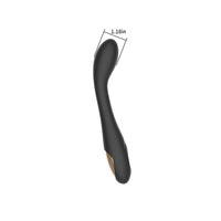 Spectrum Essentials Rechargeable Silicone G-Spot Vibrator - Black