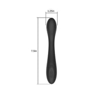 Spectrum Essentials Rechargeable Silicone G-Spot Vibrator - Black