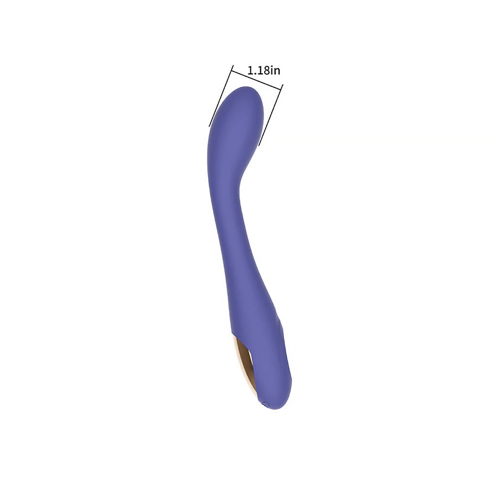 Spectrum Essentials Rechargeable Silicone G-Spot Vibrator - Purple