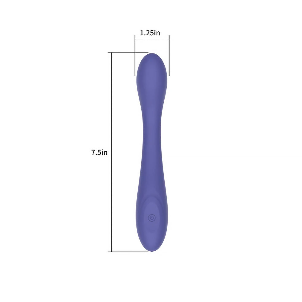 Spectrum Essentials Rechargeable Silicone G-Spot Vibrator - Purple