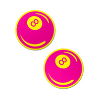 Pastease Neon Pink & Yellow 8-Ball Breast Pasties