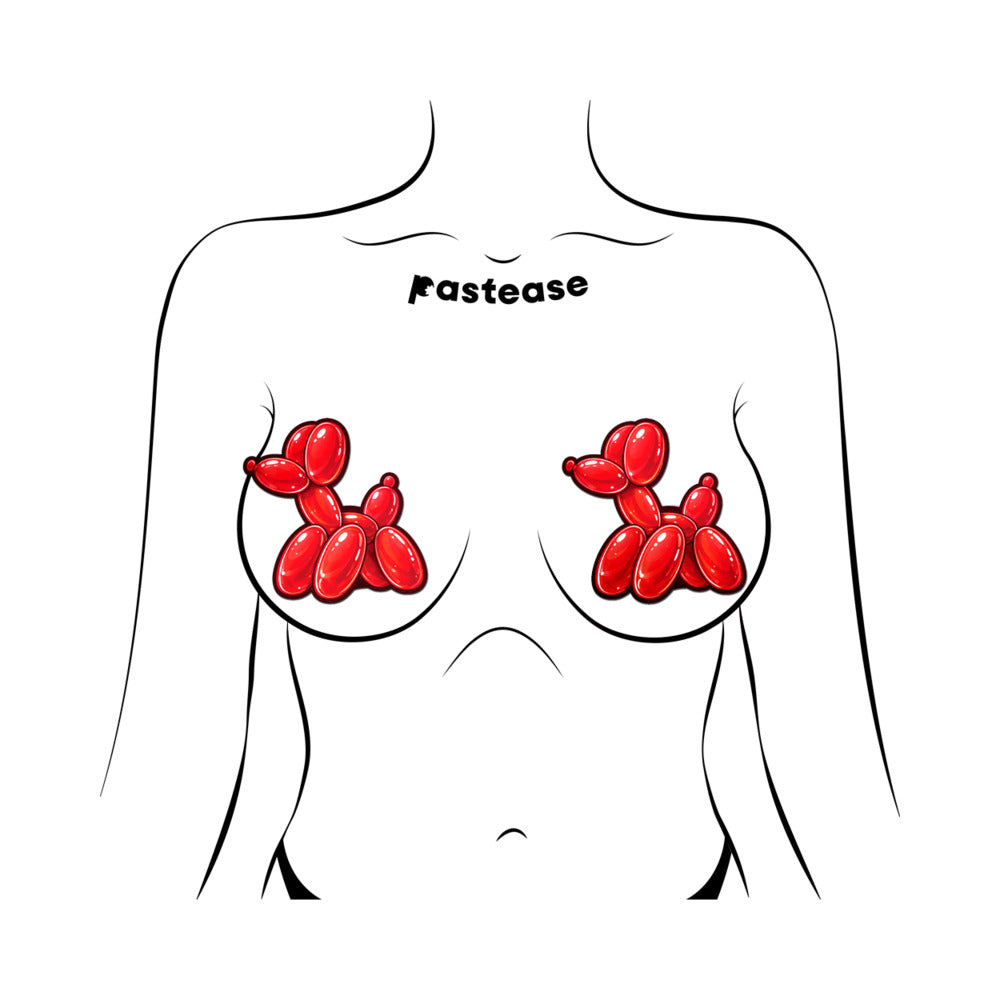 Pastease Red Balloon Animal Nipple Pasties