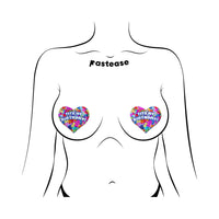 Tits My Birthday! Heart Breast Pasties with Confetti