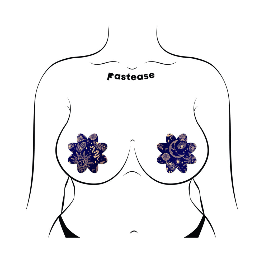 Pastease Midnight Celestial Sun & Moon Petal Pasties