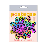 Pastease Rainbow Cheetah Leopard Print Petal Breast Pasties