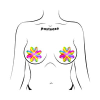 Pastease Electric Rainbow Nipple Pasties