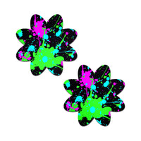 Pastease Vibrant Neon Splatter Nipple Pasties