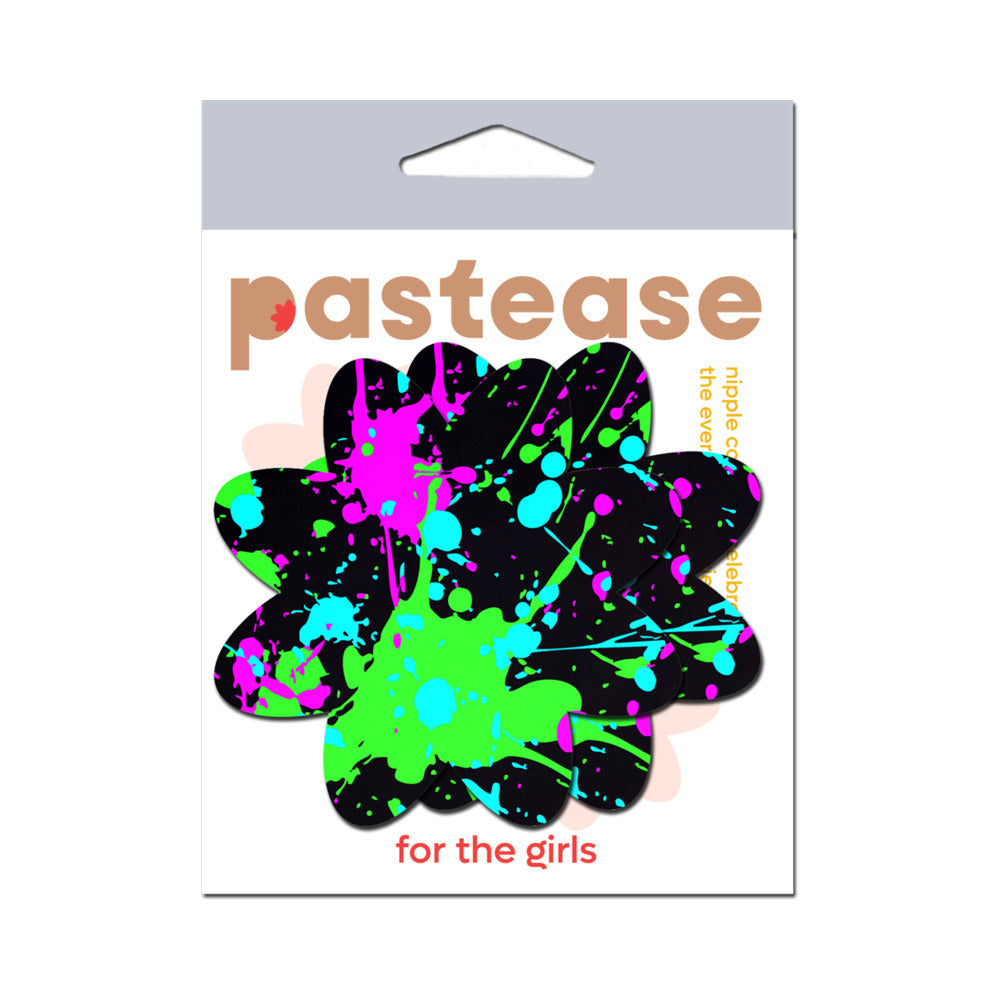 Pastease Vibrant Neon Splatter Nipple Pasties