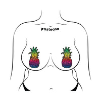 Pastease Rainbow Pineapple Sparkling Breast Pasties