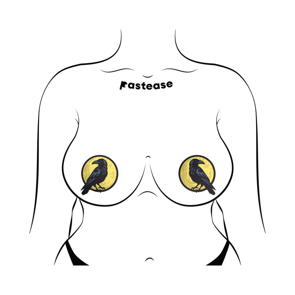 Pastease Black Raven Full Moon Pasties