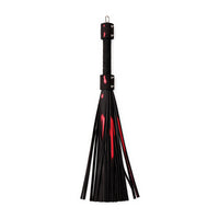 Heat Tease Flogger in Black/Pink