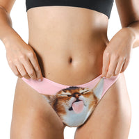 Shinesty The Right Meow Thong for Playful Comfort