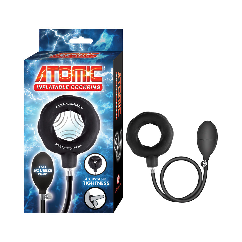 Atomic Inflatable Cock Ring for Enhanced Pleasure
