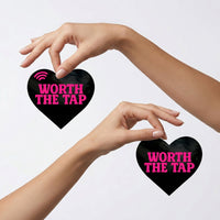 Neva Nude Heart Smart NFC Pasties - Hot Pink