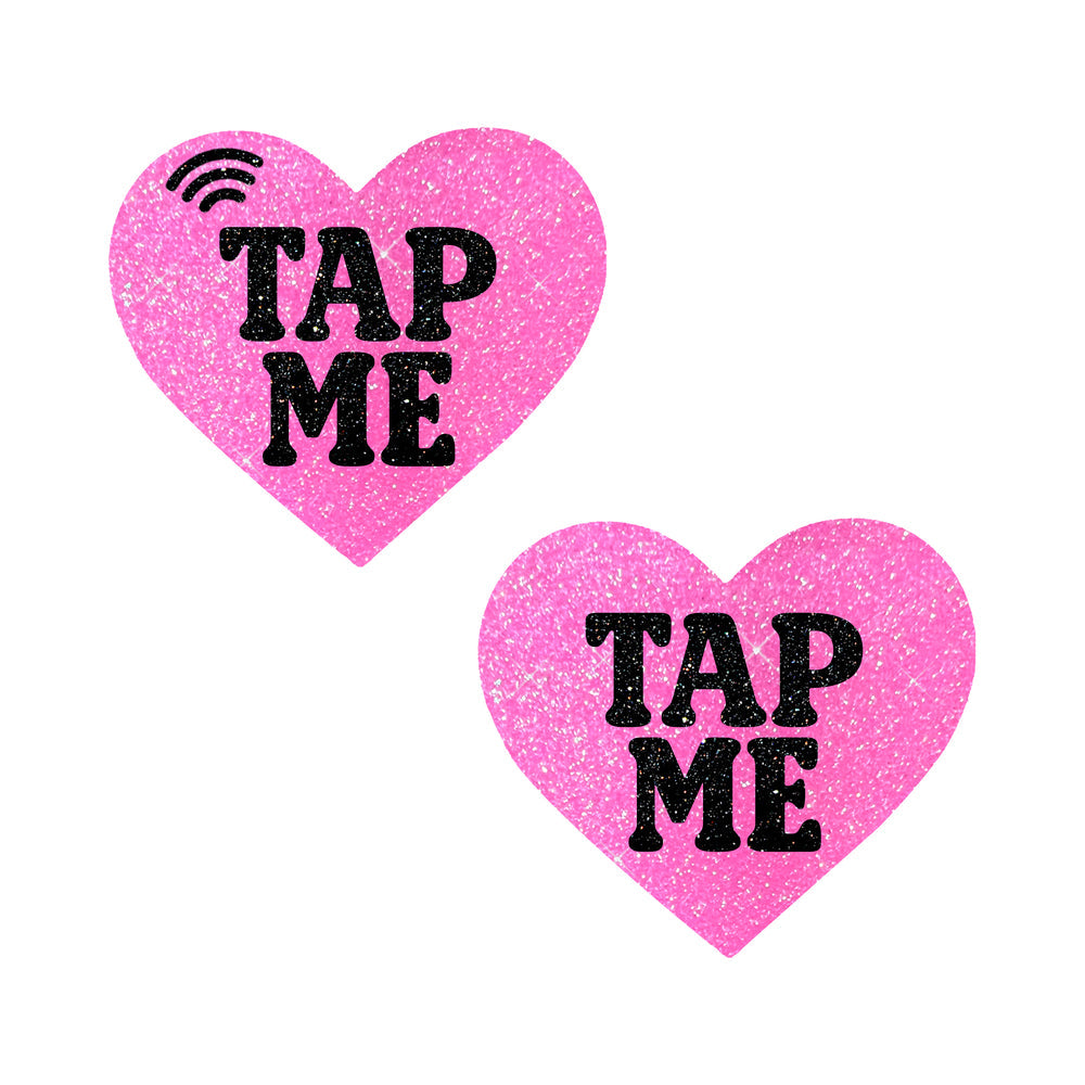 Tap Me Pink Heart Smart NFC Pasties