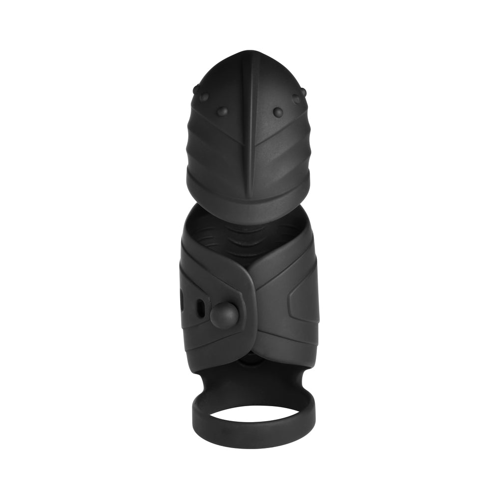 Advanced Helmet Humper Gyrating & Vibrating Silicone Masturbator