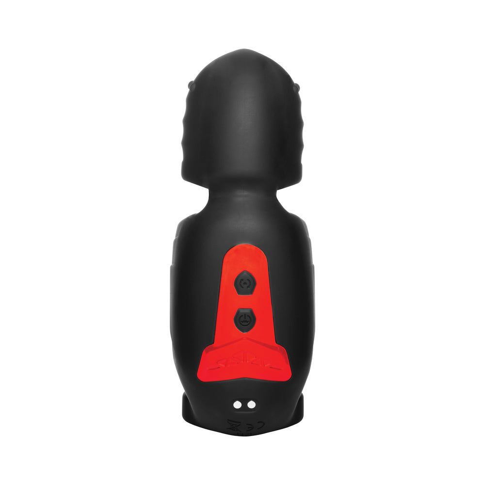 Advanced Helmet Humper Gyrating & Vibrating Silicone Masturbator