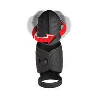 Advanced Helmet Humper Gyrating & Vibrating Silicone Masturbator