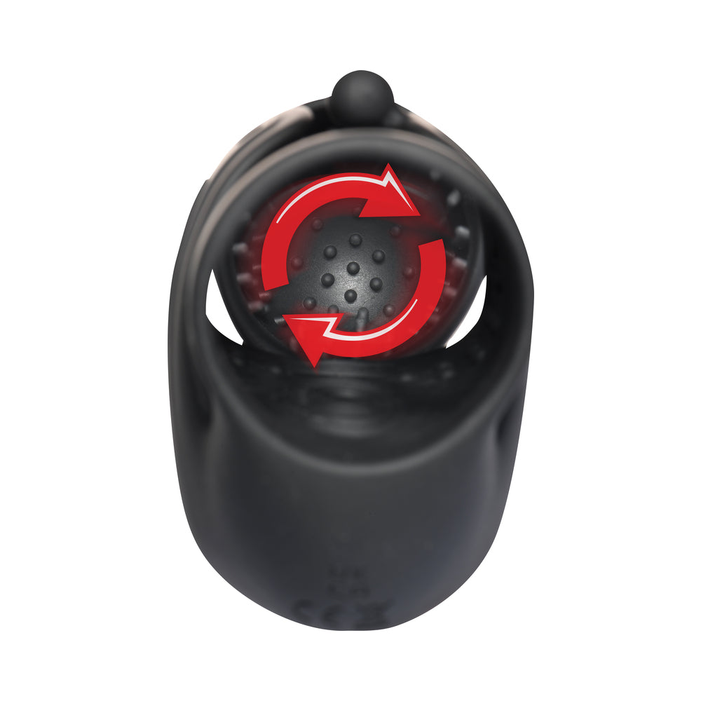 Advanced Helmet Humper Gyrating & Vibrating Silicone Masturbator