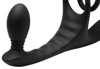 JOCK Enhancers Triple Rush Vibrating C-Ring & Anal Plug