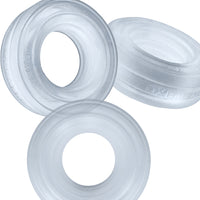 Hunkyjunk Roto Grooved Gripper-Ribbed Cockring Clear Steam