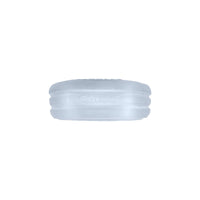Hunkyjunk Roto Grooved Gripper-Ribbed Cockring Clear Steam