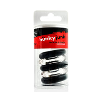 Hunkyjunk Jacker 5-Stack Five-Pack Tube Super-Strong Cockrings Clear/Black
