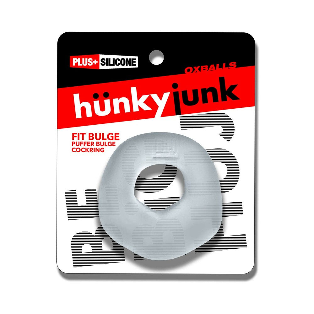 Hunkyjunk Fit Bulge Hung-Style Cockring Clear Steam
