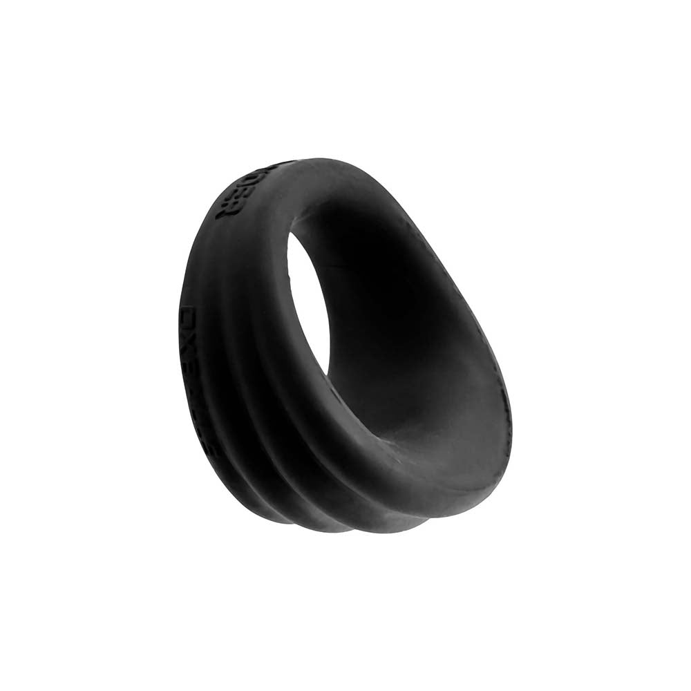 Hunkyjunk Expander Slimmer Scoop Style Cockring Black Fog