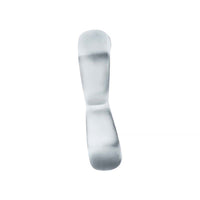 Hunkyjunk Boomerang Double-Ring Cockring & Nut-Tugger Clear Steam