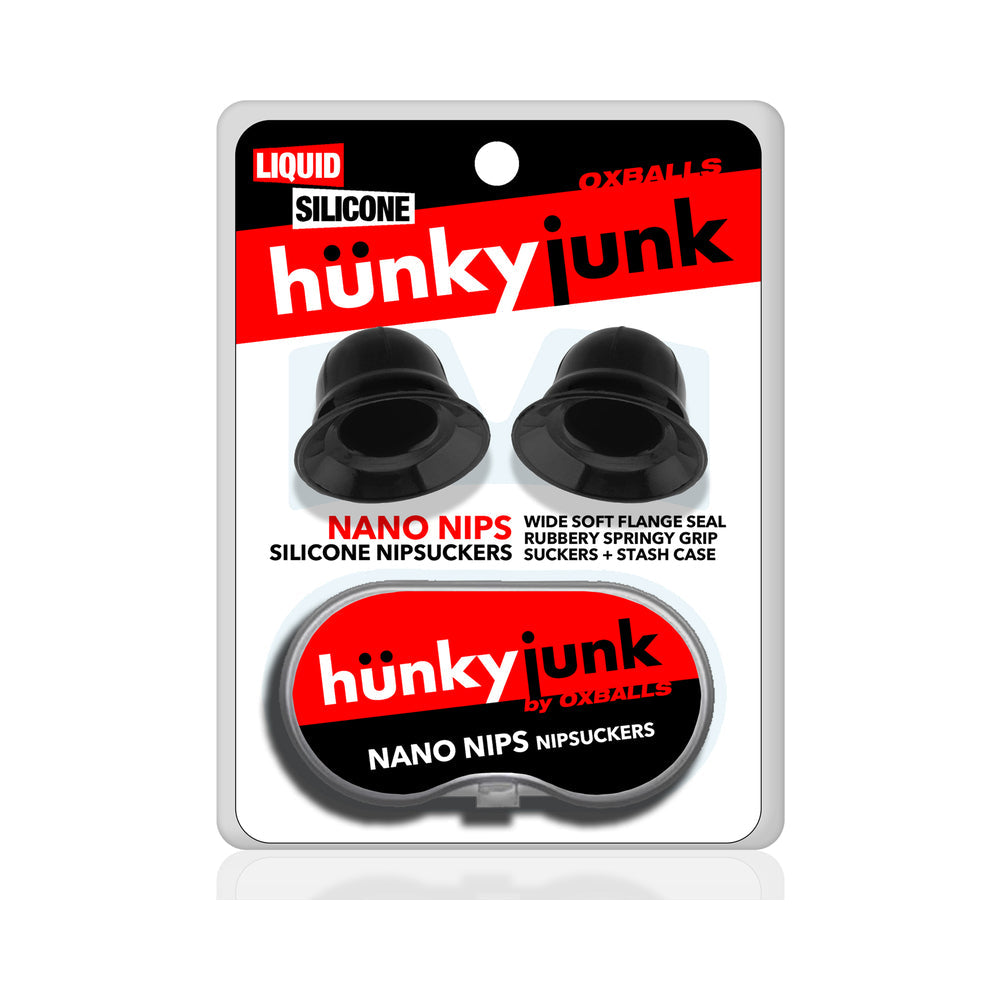 Hunkyjunk Nano Nips "Just The Tip" Nipple-Nubs Black Silicone