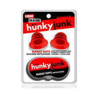 Hunkyjunk Nano Nips "Just The Tip" Nipple-Nubs Red Silicone
