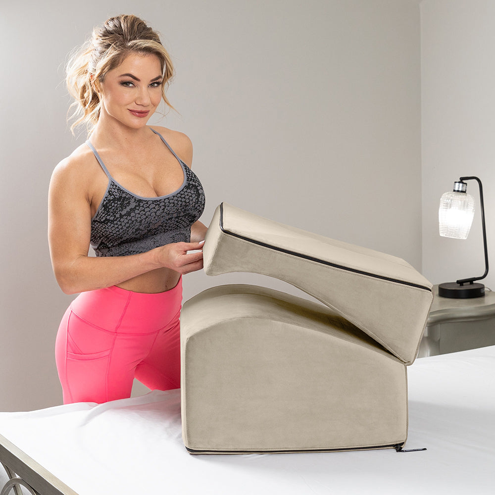 Flip Ramp Sex Positioning Pillow in Lush Cream