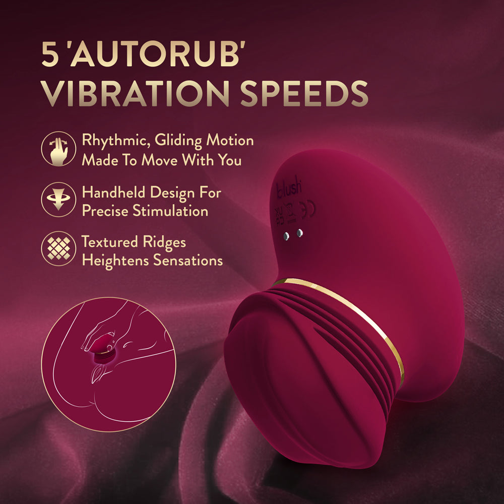 The Blush Collection Riana Mulberry Wine Dildo