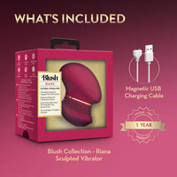 The Blush Collection Riana Mulberry Wine Dildo