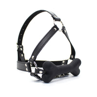 Ple'sur Face Harness Dog Bone Gag