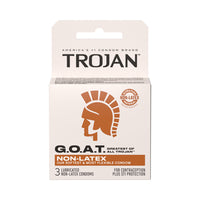 Trojan G.O.A.T Non-Latex Silicone Lubricated Condoms 3-Pack
