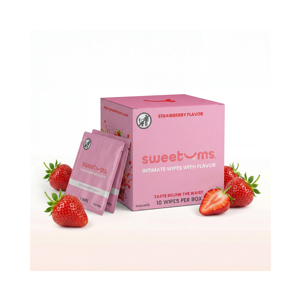 Sweetums Intimate Wipes Strawberry Flavor