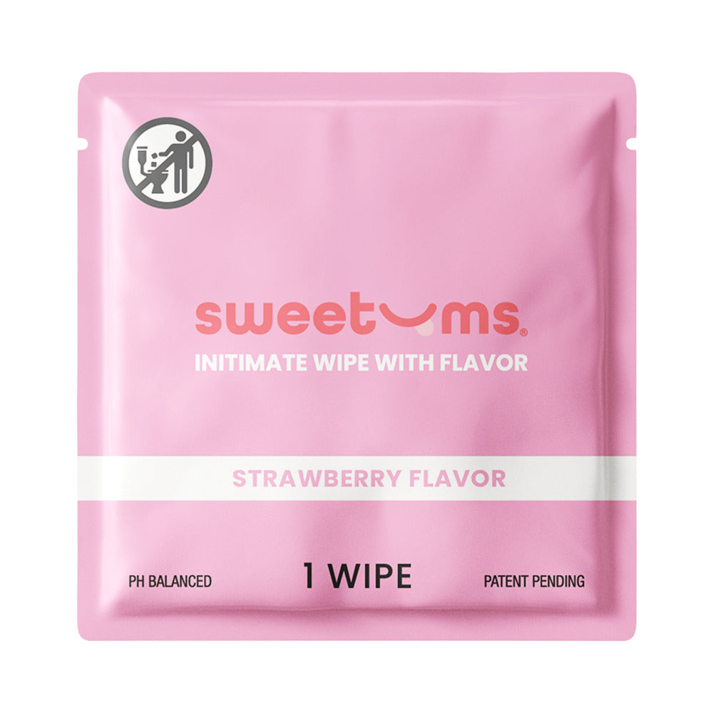 Sweetums Intimate Wipes Strawberry Flavor