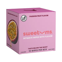 Sweetums Intimate Wipes Passion Fruit Flavor