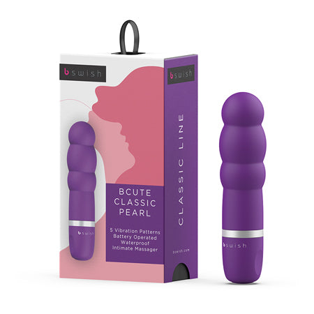 B Swish Bcute Classic Pearl Vibrator Purple