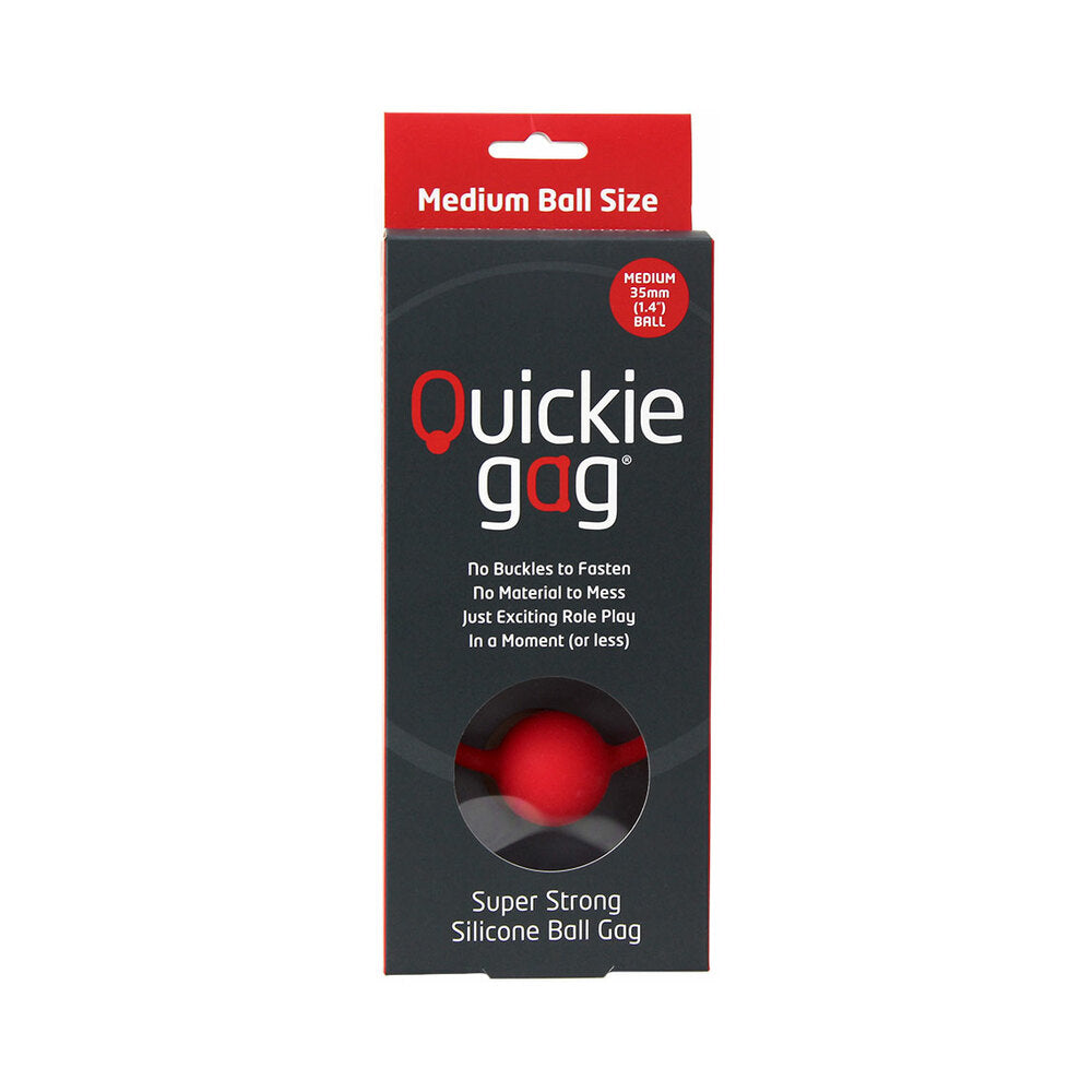 Quickie Ball Gag - Medium Red