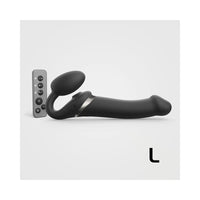 Strap-On-Me Multi Orgasm Bendable Strap-On Large Black