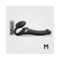 Strap-On-Me Multi Orgasm Bendable Strap-On Medium Black