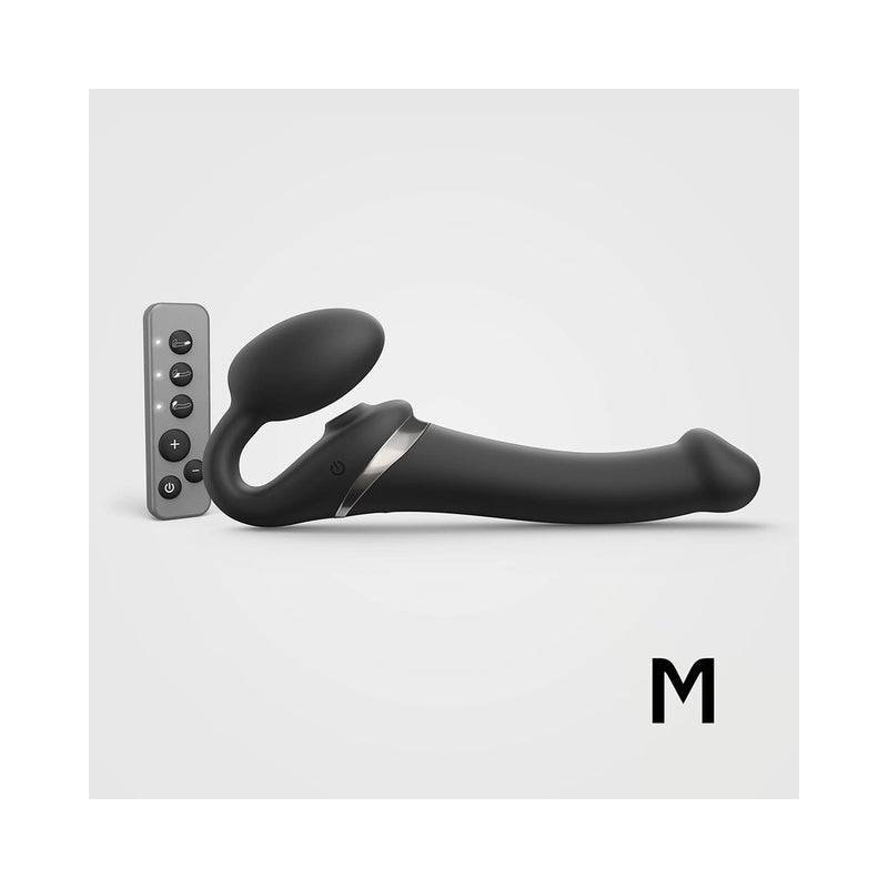 Strap-On-Me Multi Orgasm Bendable Strap-On Medium Black