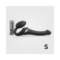 Strap-On-Me Multi Orgasm Bendable Strap-On Small Black