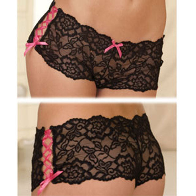 RR Crotchless Lace Side Tie Boyle SM