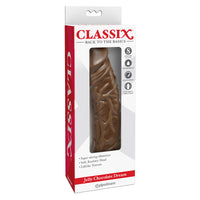 Pipedream Classix Jelly Chocolate Dream 8 in. Realistic Vibrating Dildo Brown