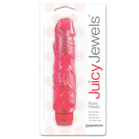 Pipedream Juicy Jewels Ruby Dream Flexible Realistic Vibrator Red